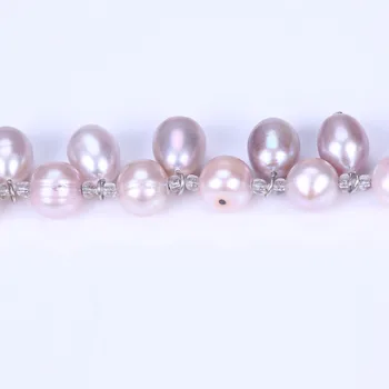 Prírodné Originálne Perlový Náhrdelník Matka Darček Drahých Kolo Ružová Fialová Pearl Šperkov Náhrdelník pearl korálky prívesok