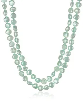 Prírodné Sladkovodné perly 6-7mm dlhý náhrdelník 50inches Sveter reťazca Zmiešané farba/Oranžová farba/Zelená farba/Ružová farba
