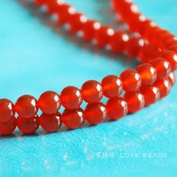 Prírodné červený kameň 4-14 mm kolo voľné perličiek DIY náhrdelník náramok earing šperky robiť plavidlá zistenia ručné materiál