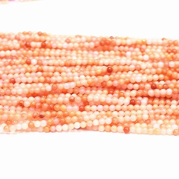 Prírodný ružový kameň jades 2 mm 3 mm trendy kolo voľné korálky tvorby obľúbené Šperky zistenia príslušenstvo sapcers 15inch B405