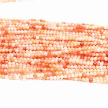 Prírodný ružový kameň jades 2 mm 3 mm trendy kolo voľné korálky tvorby obľúbené Šperky zistenia príslušenstvo sapcers 15inch B405