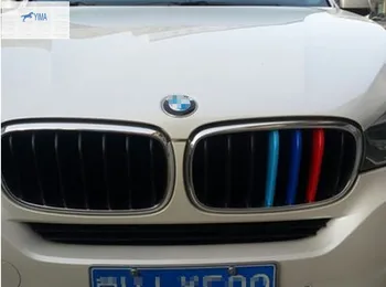 Príslušenstvo Pre BMW X5 F15 2016 / X6 F16 2016 2017 Auto Tvarovanie Prednej Mriežky, Gril Kryt Lišty Trim 3 Ks / Sada