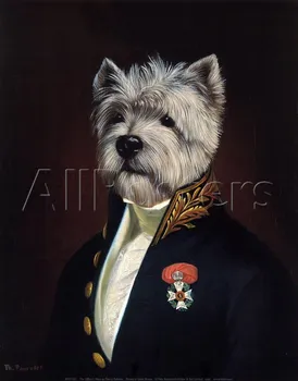 Psy portrét olejomalieb Dôstojníka Neporiadok Thierry Constance ručne maľované umelecké Plátno s Vysokou kvalitou