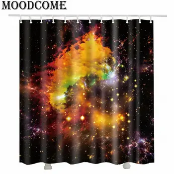 Psychedelický sky textílie vaňa opony 3d Galaxy vytlačené nepremokavé kúpeľni sprchový záves umenie