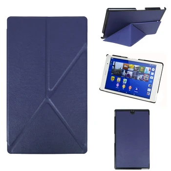 PU Kožené Kryt Stojan Transformer obal pre Sony Xperia Z3 Tablet Kompaktný 8-palcový S Magnetom +Screen Protector Film + Stylus Pen