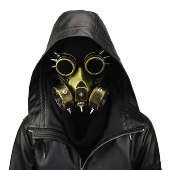 Punk Gotický Strieborný Živice Vojenské Hry Steampunk Plynové Masky, Okuliare Ženy /Muži Cosplay Rekvizity Halloween Kostým Príslušenstvo