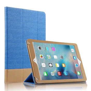 Puzdro Pre Apple iPad Vzduchu 2 Ochranné puzdro Smart cover With Stand Karty Faux Kožené smar Chránič Pre iPad6 Tablet 9.7