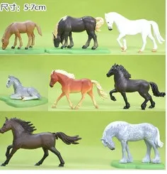 Pvc obrázok Skutočnú simuláciu modelu hračka Maximá kôň hríb 8pcs/set