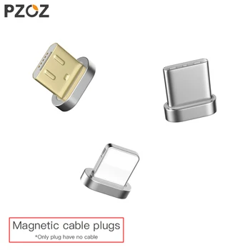 PZOZ Magnetické Kábel pripojte Typ C Micro USB, C Lightning Rýchle Nabíjanie Adaptér Telefón Microusb Typ-C Magnet Nabíjací kábel sviečky