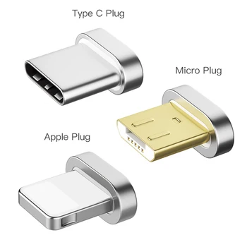 PZOZ Magnetické Kábel pripojte Typ C Micro USB, C Lightning Rýchle Nabíjanie Adaptér Telefón Microusb Typ-C Magnet Nabíjací kábel sviečky
