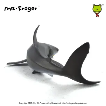 Pán Froger Biely Žralok Model Hračka Vodné Tvory Mäkké Divoké Zvieratá, Hračky Nastaviť Zoo Modelovanie Plastové Mora Výťah Ryby Simulačný model