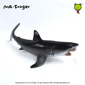 Pán Froger Biely Žralok Model Hračka Vodné Tvory Mäkké Divoké Zvieratá, Hračky Nastaviť Zoo Modelovanie Plastové Mora Výťah Ryby Simulačný model