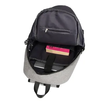 Pánske Plátno Vodotesný Batoh pre Dospievajúcich Študentov, Školské tašky Male USB Nabíjanie Cestovná Taška Multifunkčné Mochila