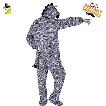 Pánske Zebra Pyžamo Maškarný Kostým Vianočné Roztomilý Zebra Sleepwear Zimné Zvierat Jedna Veľkosť Pyžamo, Oblečenie Pre Mužov Pyžamá