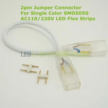 Pásiky Pásiky LED Jumper Konektor pre Jedného AC110/220V Flexibilné LED Pásky