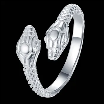 Pôvodné cena striebra zverokruhu had krúžok prst otvorenie módy klasické šperky darček k narodeninám kvalitné doprava zadarmo