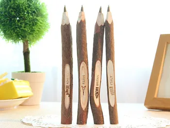 Pôvodné Eco-drevené pero Môže byť prispôsobený tvorivé rastlín pobočiek plavidlá pero ako darček adversting kancelárske použitie /comapny logo