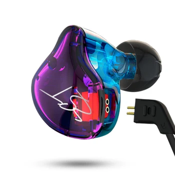 Pôvodné KZ ZST armatúrou dual drive headset odnímateľný kábel v uchu audio monitor izolácia hluku HiFi hudbu, športové chrániče sluchu