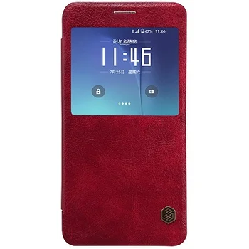 Pôvodné Nillkin Qin Série Mobilný Telefón Kožené púzdra pre Samsung Galaxy Note 5 N920 Luxusné Peňaženky S Card, Flip Prípade Funda