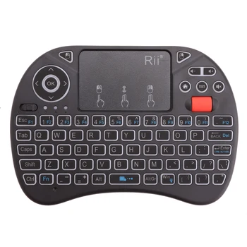 Pôvodné Rii i8X Podsvietená Bezdrôtová Klávesnica 2.4 G Vzduchu, Myši, Klávesnice, Ručné Touchpad herné klávesnice pre telefón, Tv box android