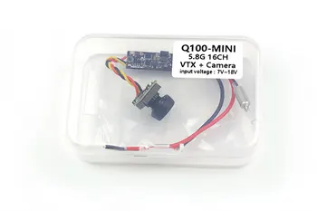 Q100-MINI 5.8 G 16CH VTX+Fotoaparát 25mW / 100mW Prepínateľné 7v-18v Prenos Obrazu na FPV Racing Drone