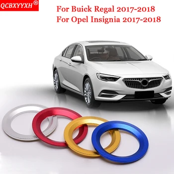 QCBXYYXH Carstyling Tlačidlo Trim Krúžok Kryt Zásuvky Kľúč Zapaľovania Otvor Dekorácie Krúžok Pre Buick Regal Opel Insignia 2017 2018