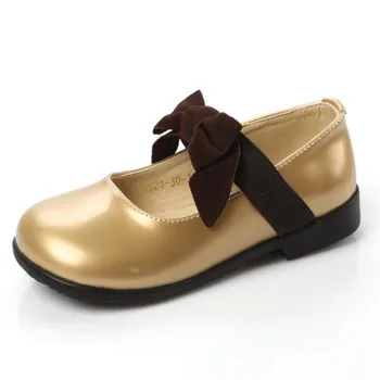 QGXSSHI ploché dievčatá kožené topánky 2017 jar leto jeseň módne princezná tanečné topánky deti luk dieťa, Študent výkon topánky