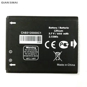 QiAN SiMAi 1pcs Vysoká Kvalita CAB3120000C1 Batérie Pre Alcatel One Touch OT710 OT880 768 OT888A OT880A vzdušná čiara Dual