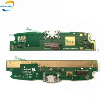 QiAN SiMAi Nový, Originálny Pravý USB Nabíjanie Doska s Flex kábel & Mikrofón pre Lenovo S820 Mobilný telefón + DropShipping