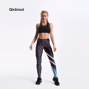 Qickitout ženy Vysoký Pás legíny módne prekladané fitness slim leginy athleisure elastické Neon Športové Cvičenie Legíny