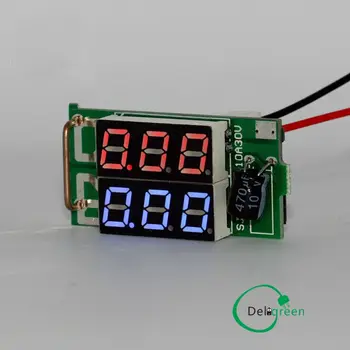 QNBBM DC Dual ammeter volt na meter 0v na 100v 10A alebo 50A červená modrá digitálny displej voltmeter ammeter
