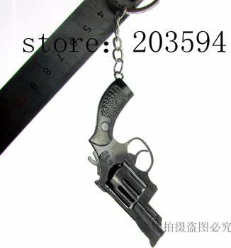 QQQ111 Veľkoobchod black gun prívesok/ Zliatiny prívesok/ lovey kľúč reťazca