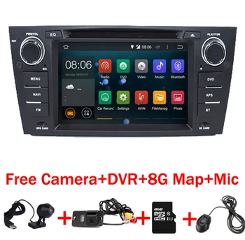 Quad Core 1024*600 Dotykový Displej Auto Stereo pre BMW E90 Android 7.1 DVD E91, Wifi, 3G, GPS, Bluetooth Rádio, SD Canbus Zadarmo Mapa+DVR