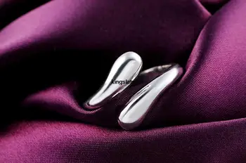 R12 pre ženy krúžok lady doprava zadarmo veľkoobchod šperky Jednoduché Otvoriť strieborné pozlátené krúžok kvalitnú módu klasické šperky