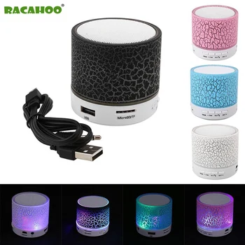 RACAHOO LED Prenosný Mini Bluetooth Reproduktory Bezdrôtové Hands-Free Reproduktor S TF Mic Blutooth Hudba Pre Xiao iPhone telefón