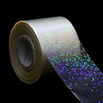 Rainbow Holografické Fólie Hviezdne Nebo Nechtov Fólie Priehľadné Laser Vysokú Svetelnú Nail Art Prenos Nálepky, Nálepky Na Manikúru Dekorácie