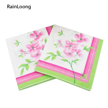 [RainLoong] Kvetinový Papier Obrúsok Kvet Udalosť & Party Tkaniva Obrúsok Dodanie Dekorácie, Papier 33*33 cm 20pcs/pack/veľa