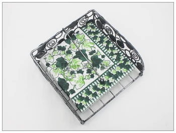 [RainLoong] Zelená kvetov Vytlačené Funkciu Papierový Obrúsok Tkaniva Dekorácie 33*33 cm 20pcs/pack