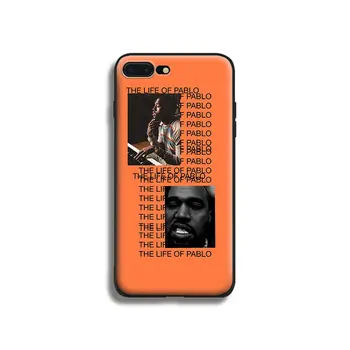 Rapper Kanye West Coque mäkké silikónové TPU Telefón Prípade kryt Plášťa Pre Apple iPhone 5 5S SE 6 6S 6Plus 6sPlus 7 7Plus 8 8Plus X