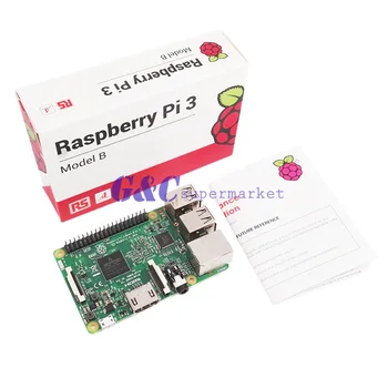 Raspberry pi 3 + 3 ks Hliníkový Radiátor + Raspberry pi 3 ABS Prípade Box + 5V 2. 5A nabíjačky konektor SPOJENÉ KRÁĽOVSTVO verzii RS