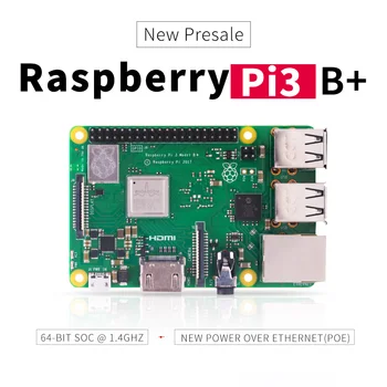 Raspberry Pi 3 Model B+ Vstavané Broadcom 1.4 GHz quad-core 64 bitový procesor s Nízkou spotrebou Energie Na Palube, Wifi, Bluetooth a USB Port