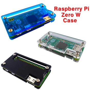 Raspberry Pi Nula W Akryl Prípade, 3 Farby Box Shell Transaperent Čierna Modrá pre Raspberry Pi Nula W Box