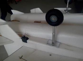 RC lietadlo s Pevnými krídlami Hliníkový Podvozok VŠETKY CNC proces Kovové šok Labsorption anding výstroj montáž s mount 45 mm PU kolieska
