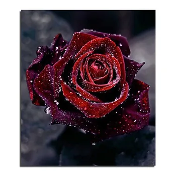 Red Rose Nové Vyšívanie, DIY Diamond Maľovanie krížový Steh na Šitie, Pletenie Ihly 3D Diamond Výšivky
