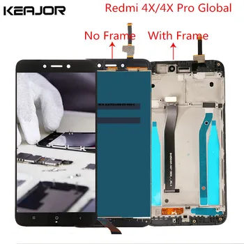 Redmi 4X LCD Displej Dotykový Panel s Rámom Digitalizátorom. Náhrada za Globálne Xiao Redmi 4X Pro 5.0