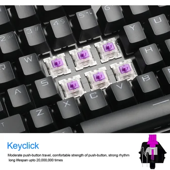 Redragon Profesionálne Herné mechanické klávesnice full farebné LED podsvietené tlačidlá Kovový obal 104 kľúče USB káblové pripojenie PC Počítač
