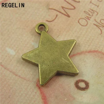 REGELIN Star Prívesok Antickej bronzovej Zliatiny Zinku 20pcs 19x16mm Fit Kúzlo Náramok Náhrdelník DIY Kovové šperky príslušenstvo