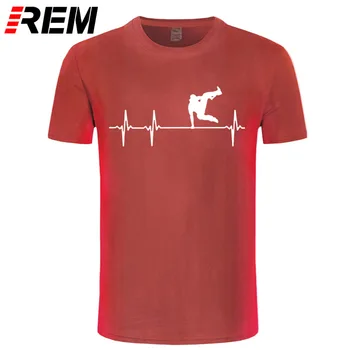 REM Parkour Freerunning Tep T Shirt Zábavné Parkour Runner T-Shirt Letné Štýl Mužov Značky Vytlačené Na Bavlna Tee tričko