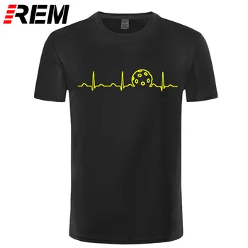 REM Pickleball Tep Tričko, Zábavné a Roztomilé EKG Láska Hráč Darček Ženy Značky Oblečenie Letné Nové Sexy T-Shirt mužov