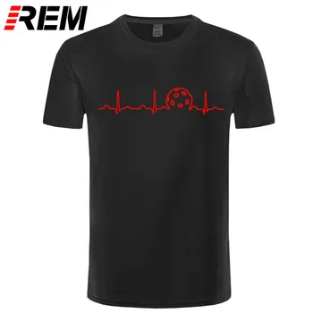 REM Pickleball Tep Tričko, Zábavné a Roztomilé EKG Láska Hráč Darček Ženy Značky Oblečenie Letné Nové Sexy T-Shirt mužov